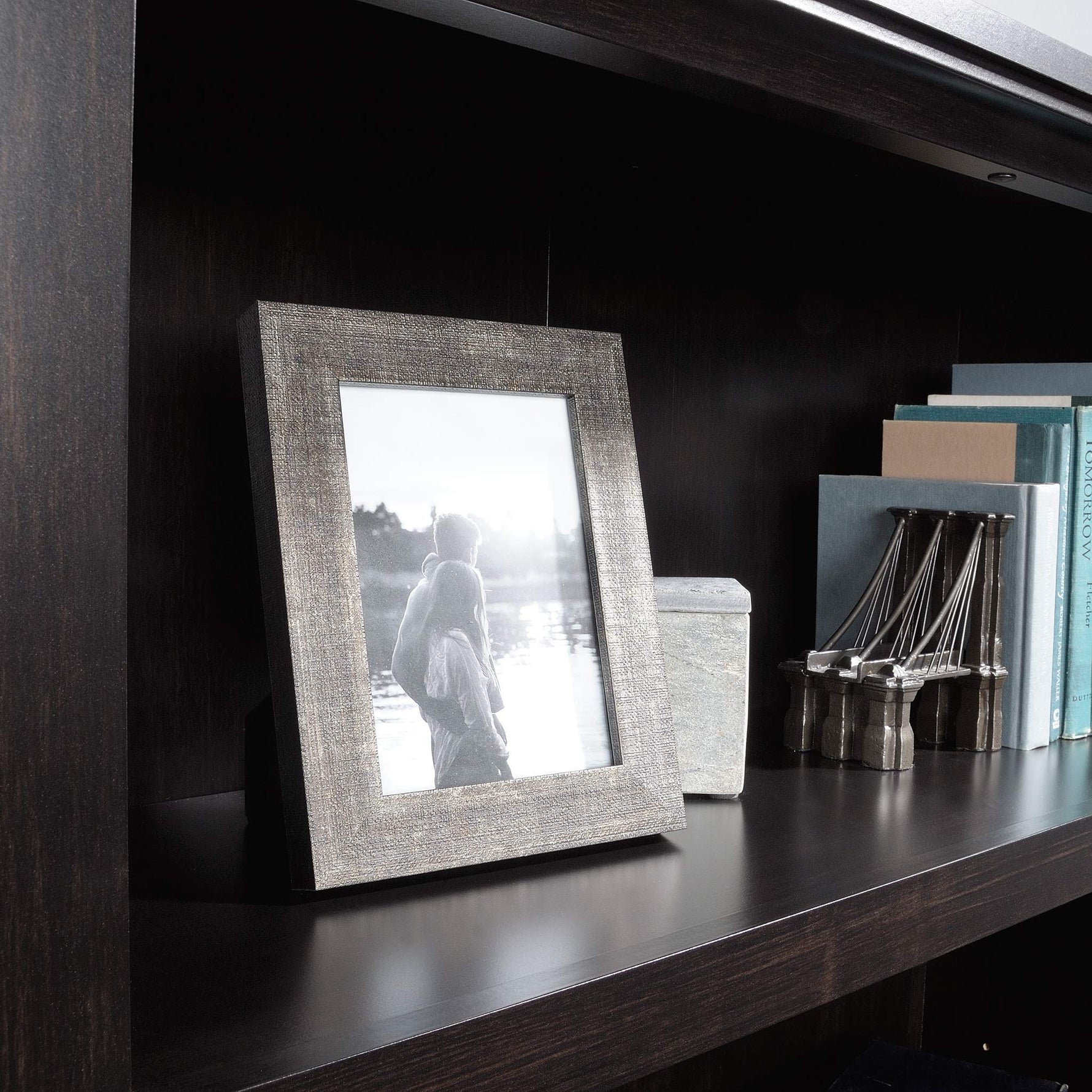 Sauder Miscellaneous Storage 5-Shelf/Book Shelf 2-Door Bookcase, Glacier Oak Finish