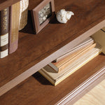 Sauder 2 Tier Book Shelf Wooden Bookcase Multipurpose Bookshelf for Home Office, Living Room, in Salt Oak