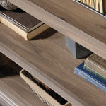 Sauder 5-Shelf Split Bookcase/ Book shelf, Oiled Oak finish