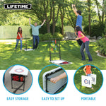 Lifetime Heavy Duty Cornhole, Ladder Golf Game and Table Combo Set