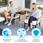 LIFETIME Stacking Compact Folding Table, 30 in. x 20 in., Black and Silver, Indoor/Outdoor