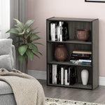Furinno PASIR Book Shelf, 3-Tier Bookshelf, Storage Shelves Bookcase, 9.7 x 23.7 x 31.5, for Living Room, Bedroom, Home Office, Plain White