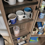 Sauder HomePlus Kitchen Storage Pantry Cabinet with Swing Door Storage and Adjustable Shelves, in Soft White finish