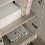 Sauder Miscellaneous Storage 5-Shelf/Book Shelf 2-Door Bookcase, Glacier Oak Finish