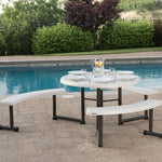 LIFETIME 260205 Picnic Table, 44-Inch, Almond