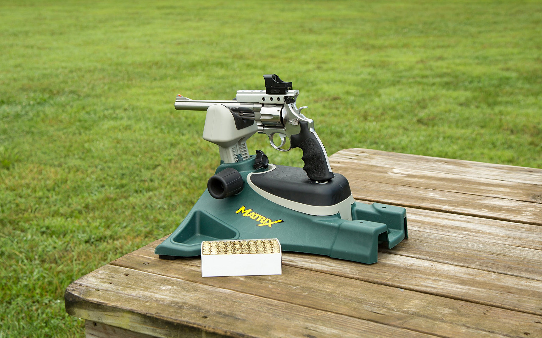 Caldwell Matrix Adjustable Ambidextrous and Adjustable Rifle, Pistol Shooting Rest for Range, Precision Shooting, Sight In and Stabilizing Shots, Green