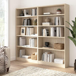 Bush Home Universal Small 2 Shelf Bookcase in Black, Low Storage and Display Bookshelf for Home Office or Living Room Organization
