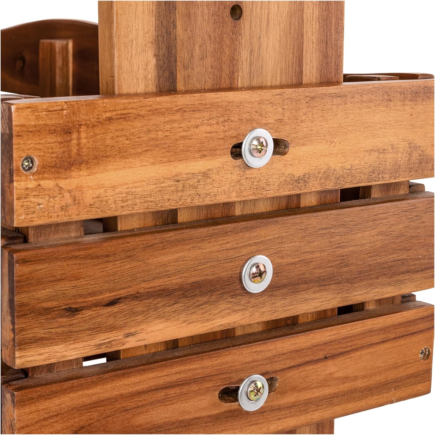 Seville Classics Acacia Wood 3-Tier Vertical Garden Planter