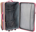 Rockland Fashion Softside 2 Piece Luggage Set, Expandable, (14" Tote/19" Upright), Purple