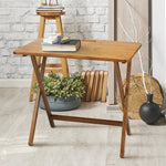 Presto Products Company American Trails Arizona Folding Table with Solid Red Oak,Warm Brown