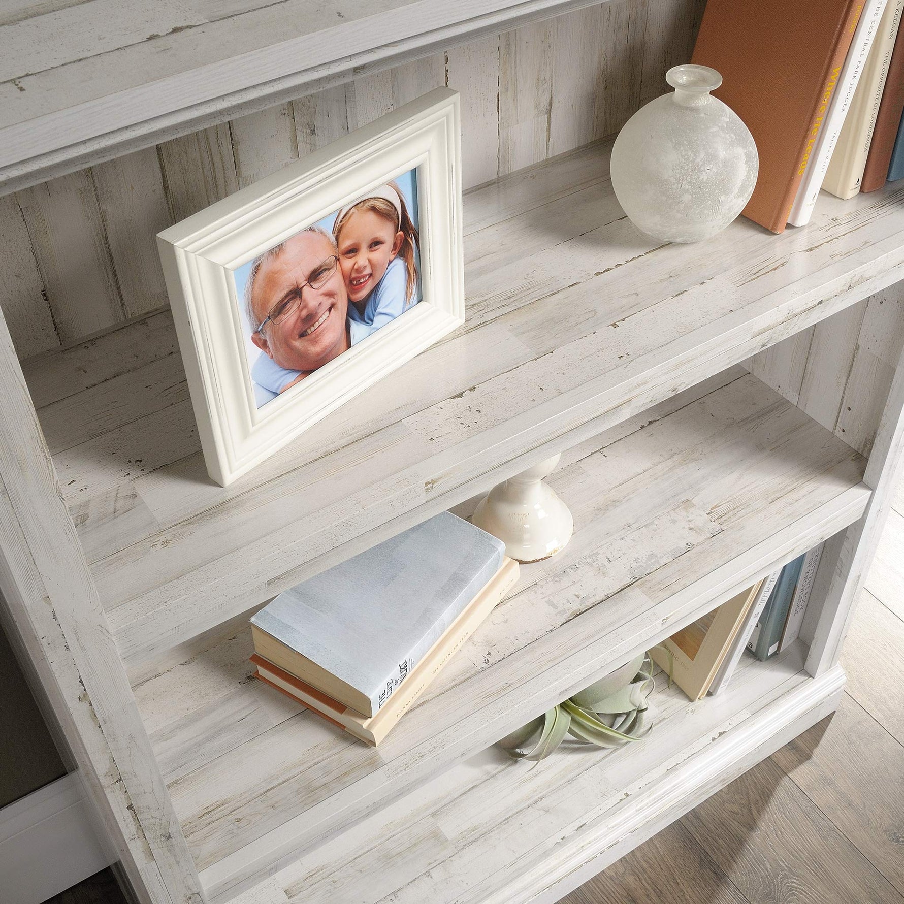 Sauder Miscellaneous Storage 3-Shelf Bookcase/ Book shelf, Oiled Oak finish