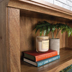 Sauder Miscellaneous Storage 5-Shelf/Book Shelf 2-Door Bookcase, Glacier Oak Finish