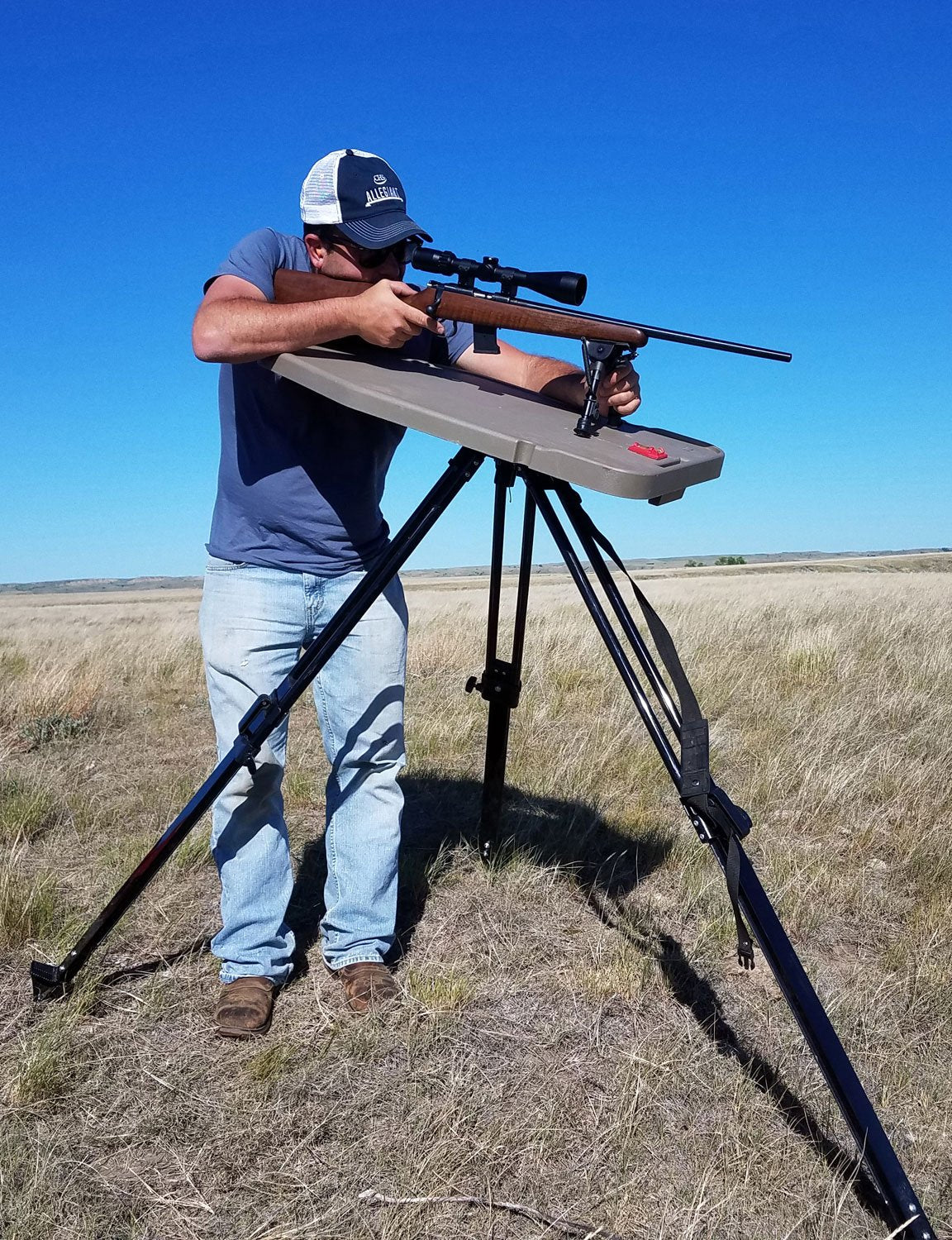 MTM HLST High-Low Shooting Table, USA Made, Dark Earth