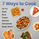 Chefman Air Fryer 9 Qt | TurboFry 7-in-1 High-Powered 450°F Cooking for Crispier and Even Results | XL Basket with Viewing Window | Air Fry, Bake, Broil, Reheat, Dehydrate, Defrost, Keep Warm