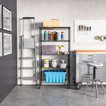 5-Tier Steel Wire Shelving, 30"W x 14"D x 61.5"H | Durable solid steel wire storage rack with adjustable shelves featuring 300 pounds per shelf weight capacity for home use