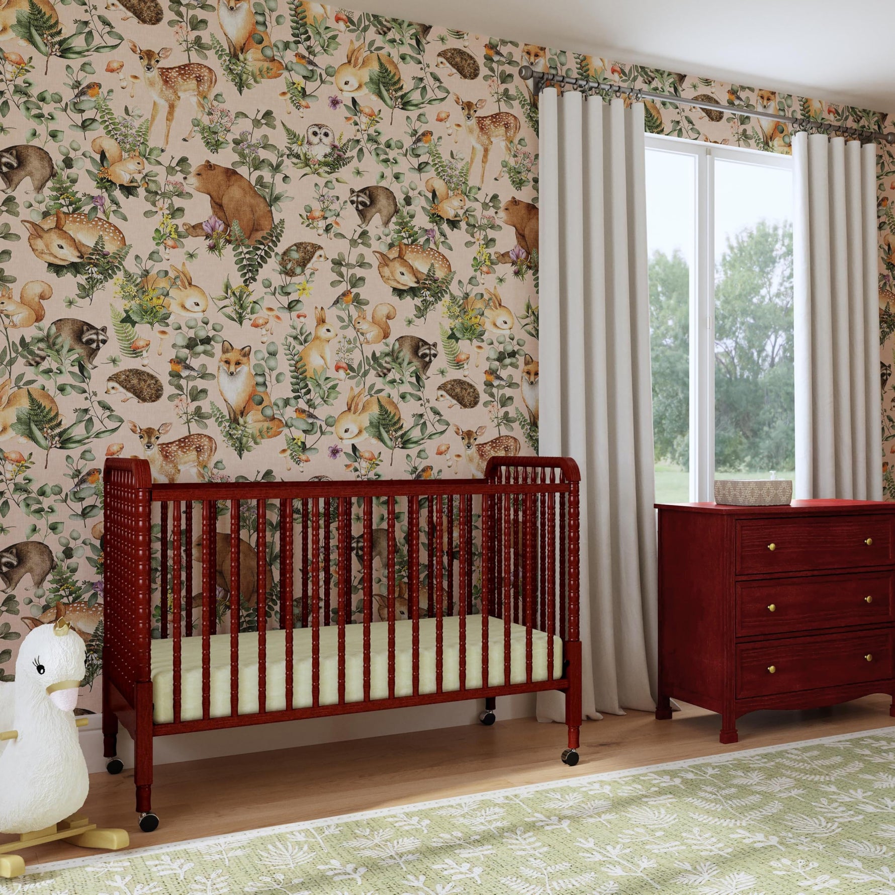 daVinci Jenny Lind 3-in-1 Baby Crib Convertible to Toddler Bed, Daybed - Easy to Assemble - GREENGUARD Gold Certified - 4 Adjustable Mattress Heights, Conversion Kit Sold Separately - White