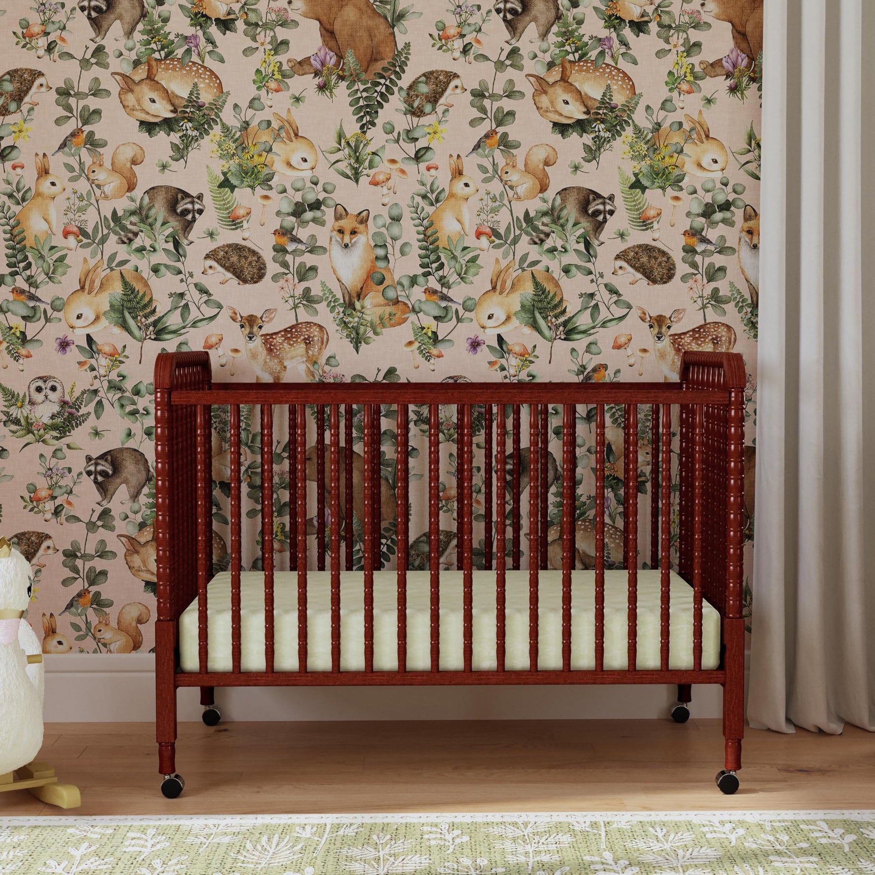 daVinci Jenny Lind 3-in-1 Baby Crib Convertible to Toddler Bed, Daybed - Easy to Assemble - GREENGUARD Gold Certified - 4 Adjustable Mattress Heights, Conversion Kit Sold Separately - White