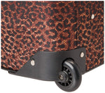 Rockland Vara Softside 3 Piece Upright Luggage Set, Expandable, (20"/28"/22" Rolling Duffel), Pink Leopard