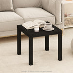 Furinno CLASSIC Coffee Table, Modern Rectangle Coffee Table with 1.8" Triple Thick Tabletop, Side Table, Toolless Assembly, for Living Room, Home Office, Black