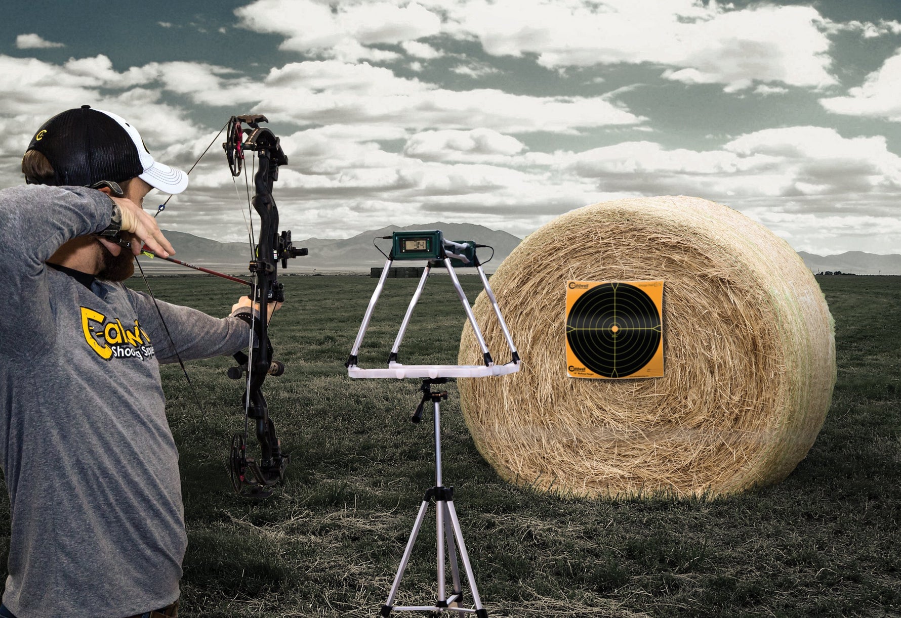 Caldwell G2 Ballistic Precision Chronograph with Tripod and Rechargeable Battery for Shooting Indoor and Outdoor MPS/FPS Readings