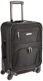 Rockland Pasadena Expandable Spinner Carry-on 19", Black