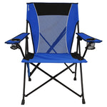 Kijaro Dual Lock Folding Camp Chairs - Versatile for Sports, Outdoors & Lawns - Locks Positions - Maldives Blue