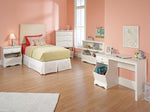 Sauder Pogo Toy Storage Chest Organizer, Kids Bookcase, Toy Box Bin for Bedroom, Living Room, in Soft White finish