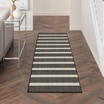 Nourison Home Positano Navy Ivory 8' x 10' Area Rug - Easy Clean, Non Shedding, Bed Room, Living Room, Dining Room, Kitchen (8' x 10')