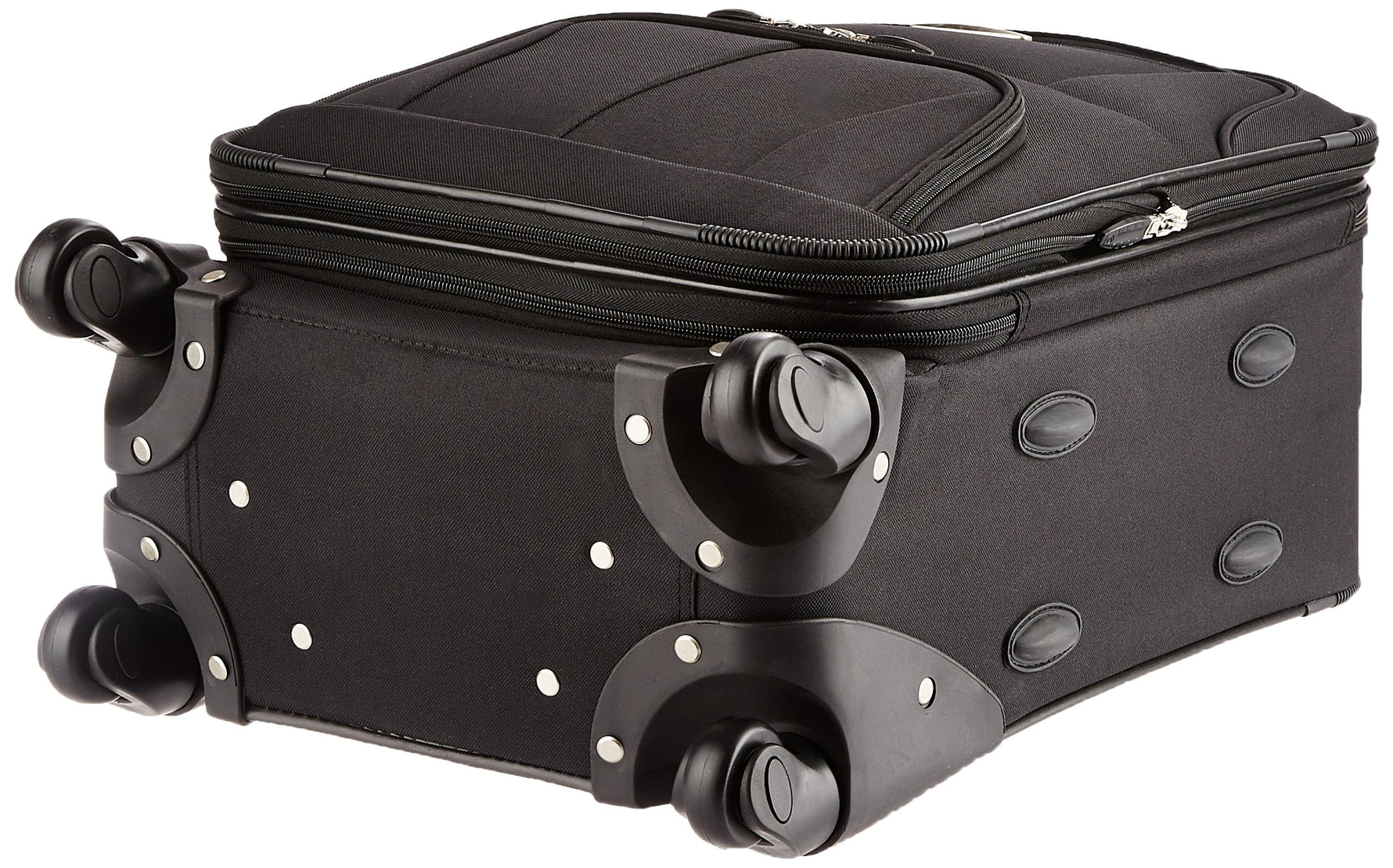 Rockland Pasadena Expandable Spinner Carry-on 19", Black