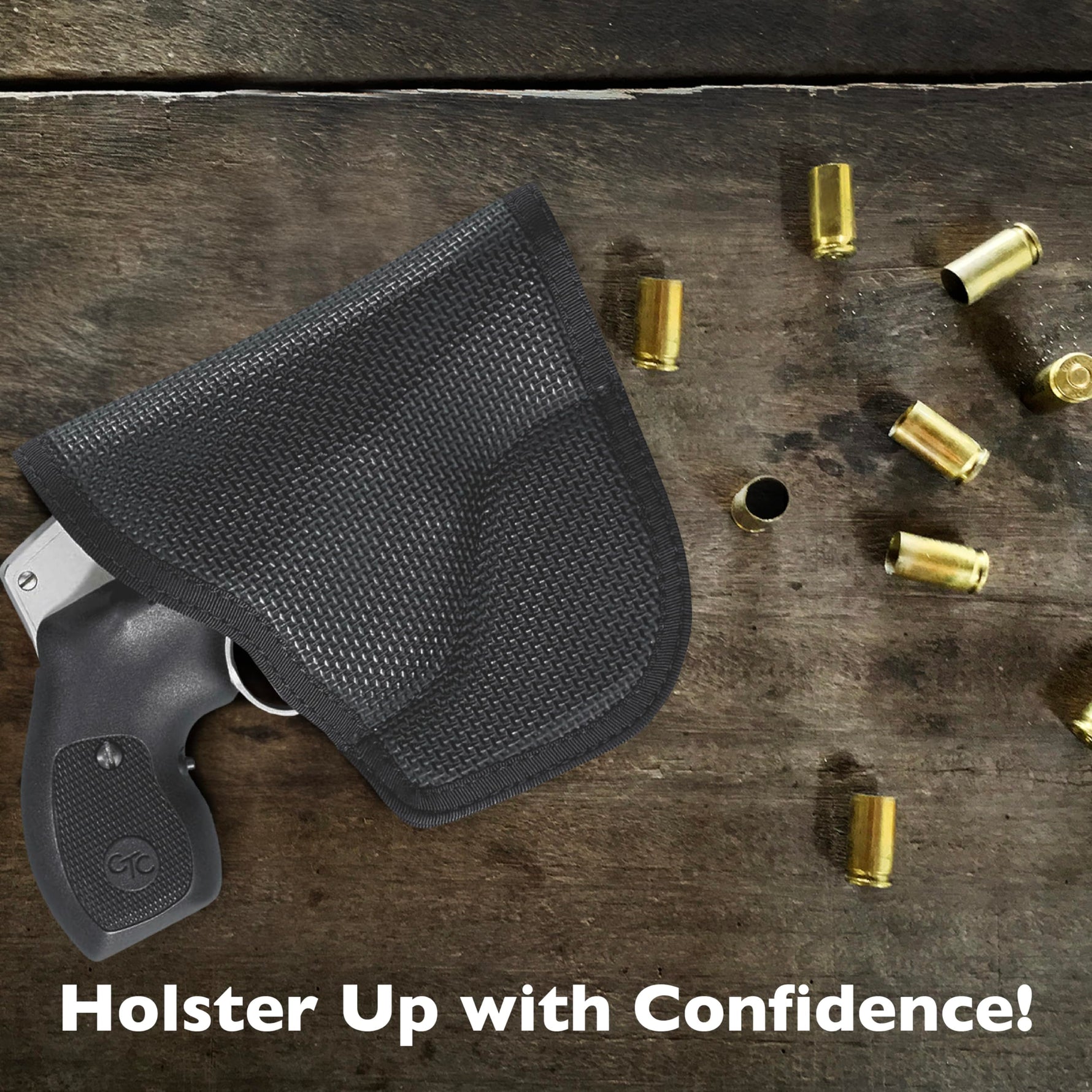 Desantis Nemesis Pocket Holster - Gun Pocket Holsters for Concealed Carry, Fits The S&W J Frame 2"- 2 1/4", M&P 340 2", Taurus 85 2", S&W Bodyguard 38, Kimber K6S 2" - Ambidextrous, Black