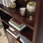 Sauder Miscellaneous Storage 5-Shelf/Book Shelf 2-Door Bookcase, Glacier Oak Finish
