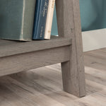 Sauder Ladder Bookshelf 5 Tier Trestle Ladder Shelf Wooden Bookcase, in Jamocha Wood