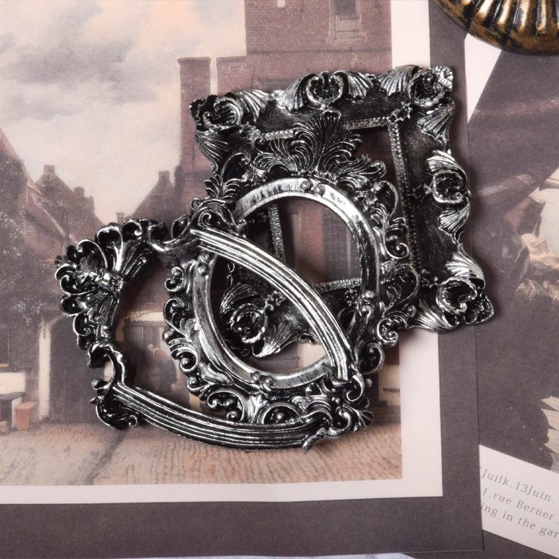 Retro Oil Painting Outer Frame Framed Mini Photo Frame
